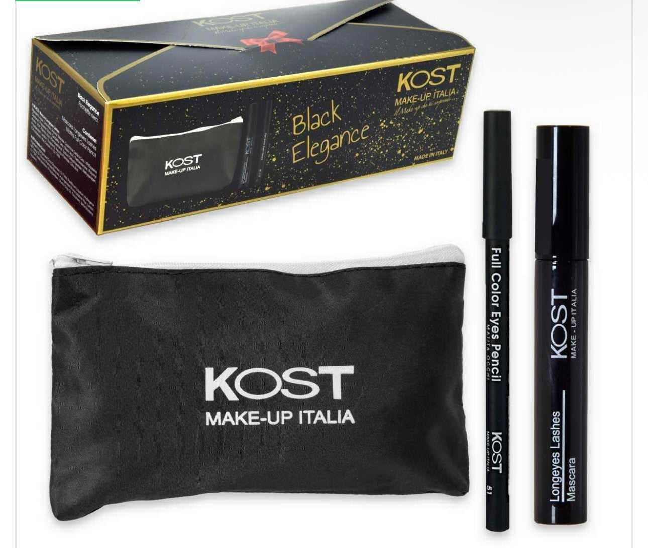 Pochette Black 2pz | Kost Cosmetics